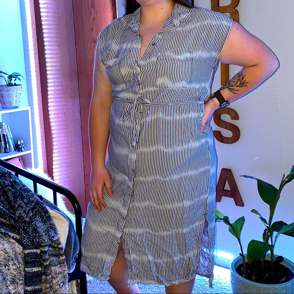 Vertical Striped Dress